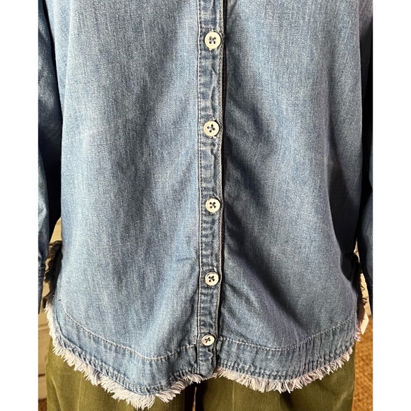 Anthropologie Pilcro Tie Neck Blouse XXS - Picture 9 of 16